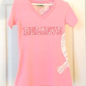 American Crown breast cancer t-shirt